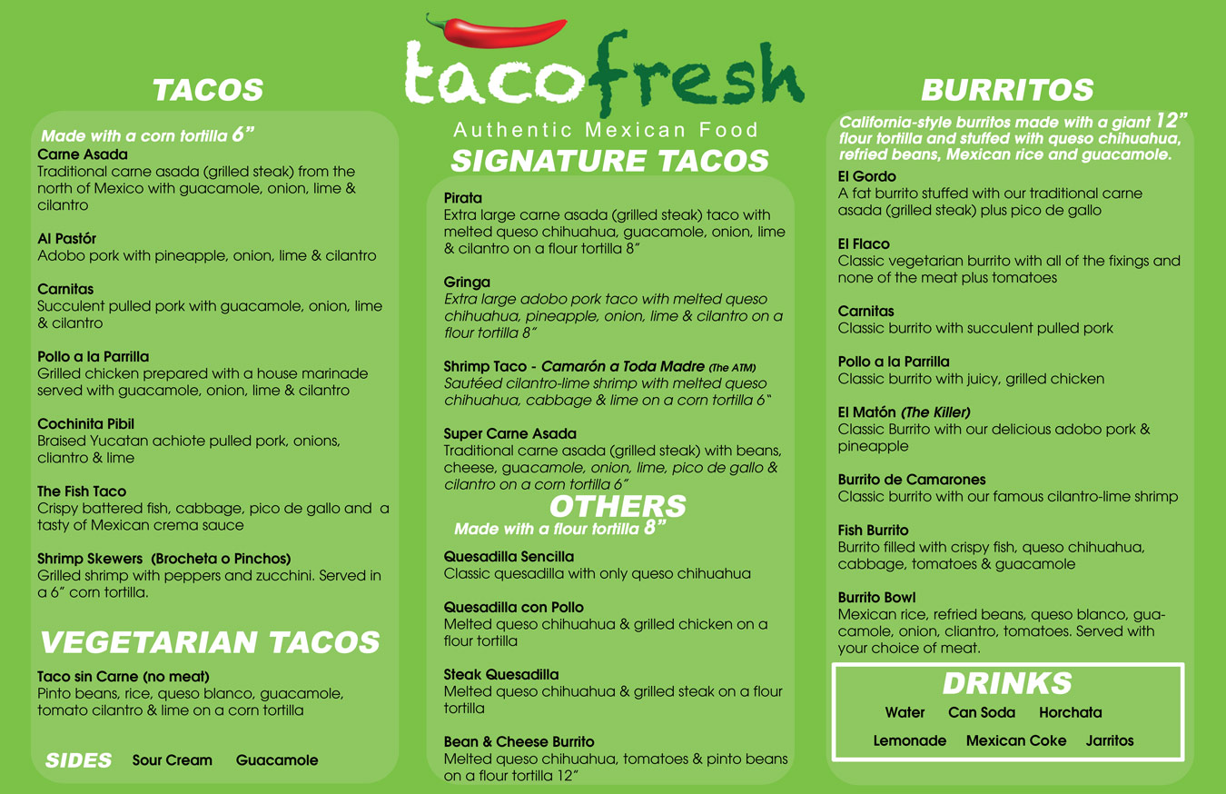 Fresh Mexican Food Truck Fresh Mexican Food Truck